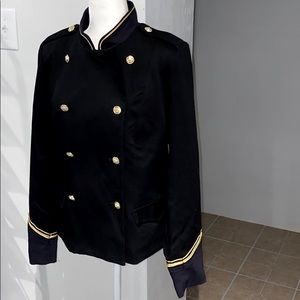 H&M L.O.G.G. Military Style Mandarin Collar Jacket
